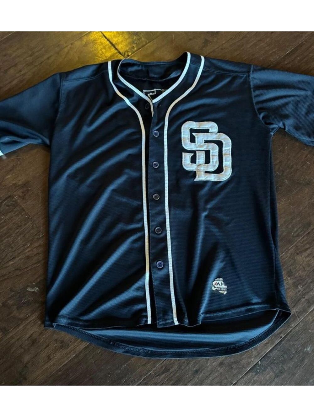 Majestic Athletic MLB San Diego Padres Johnny Manziel Black Jersey﻿